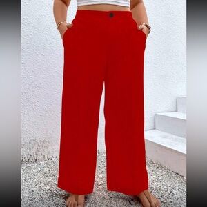 Red Trouser Pants